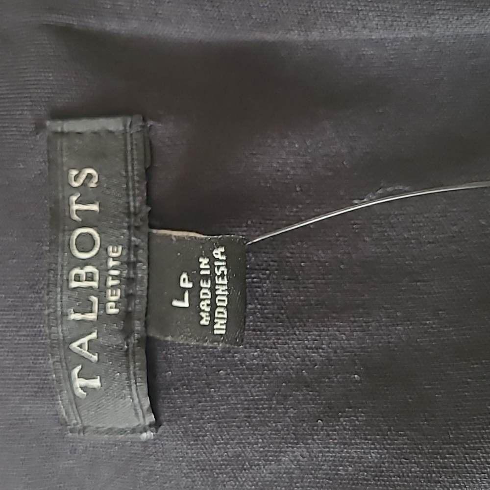 Talbots petite Large dress black multy color - Picture 7 of 8